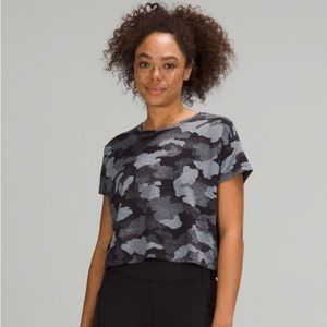 Cates Training Tee - Heritage Speckle Camo Jacquard Black Rhino Grey